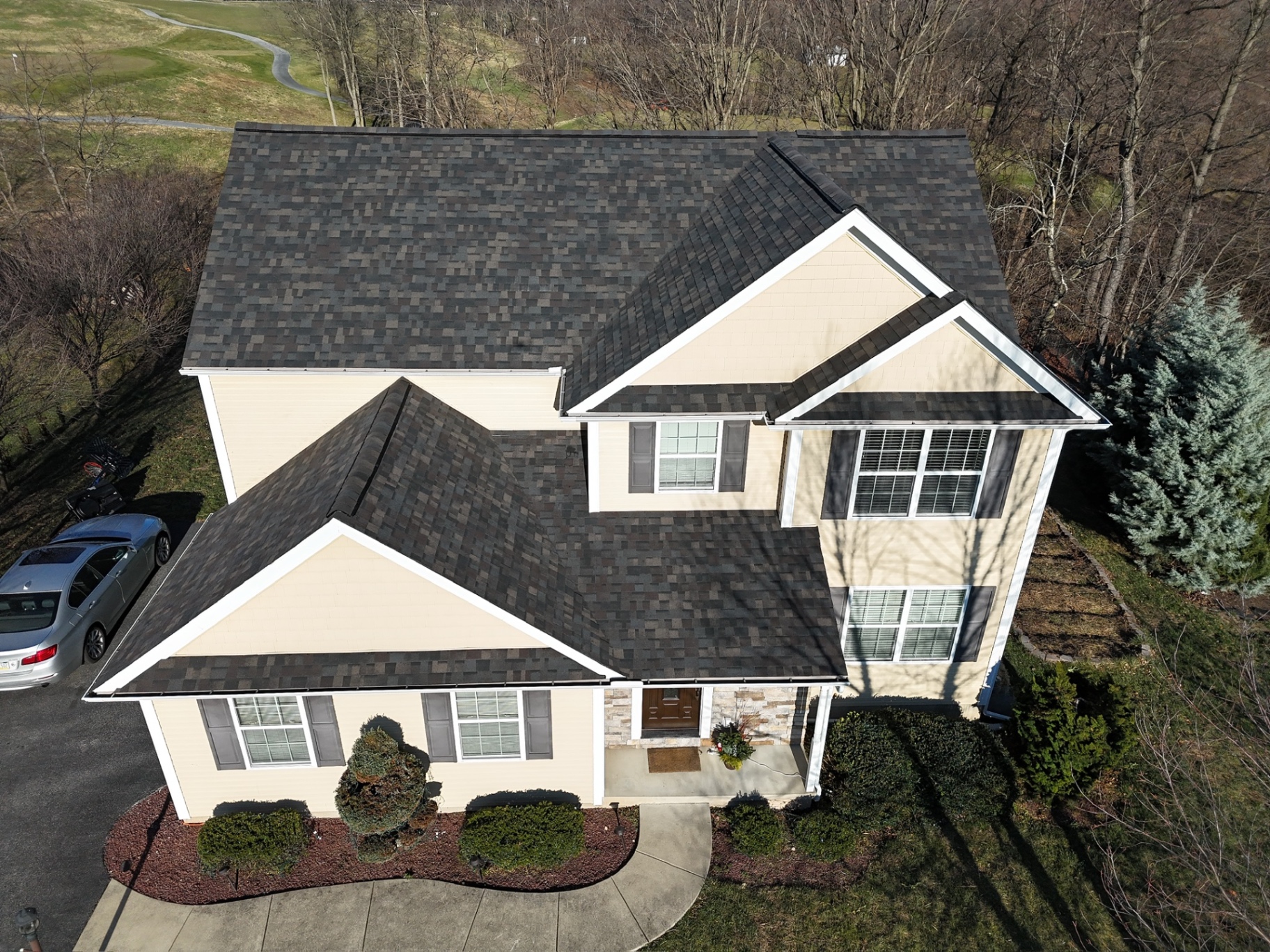Premium Designer Series — Two-Story Colonial · Red Lion